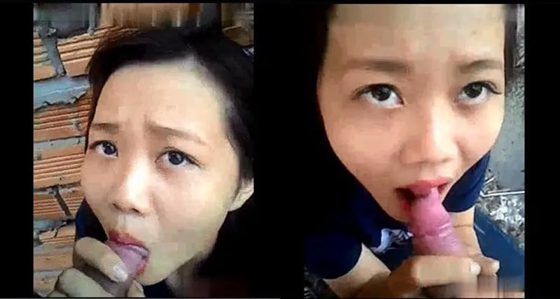 Con ghệ liếm cò ở vườn sau nhà